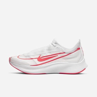 Adidasi Alergare Nike Zoom Fly 3 Dama Albi Metal Albi Rosii | ACSK-85607